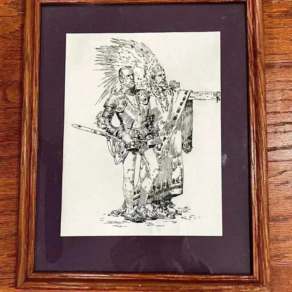 Native American original wall art framed